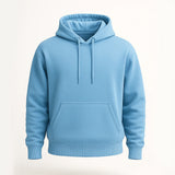 Light Blue Basic Hoodie for Men
