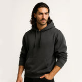 Charcoal Grey Basic Hoodie for Men
