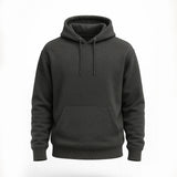 Charcoal Grey Basic Hoodie for Men