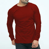 Red Full Sleeves T-shirt For Mens
