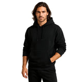 Black Basic Hoodie for Men