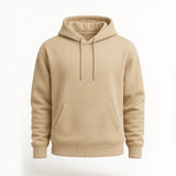 Beige Basic Hoodie for Men