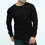 Black Full Sleeves T-shirt For Mens
