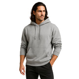 Hazel Grey Basic Hoodie for Men