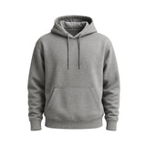 Hazel Grey Basic Hoodie for Men