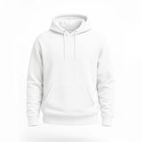 White Basic Hoodie for Men