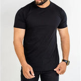 Black Half Sleeves T-shirt For Mens